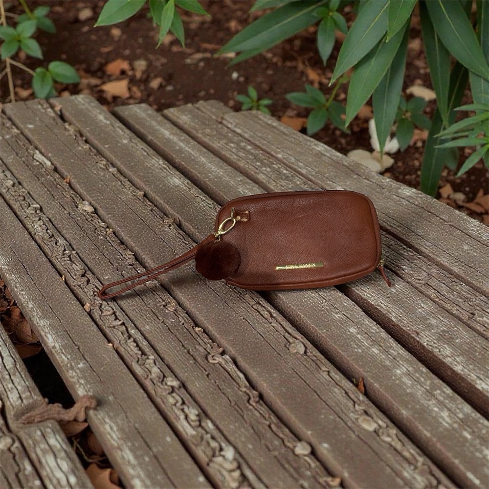 Steve Madden Metallic Brown Gold Wallet